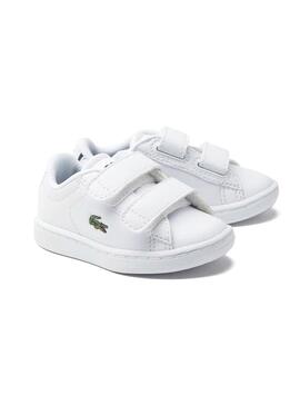 Zapatillas Lacoste Carnaby Evo Blanco Para Niños