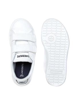 Zapatillas Lacoste Carnaby Evo Blanco Para Niños