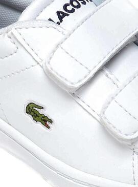 Zapatillas Lacoste Carnaby Evo Blanco Para Niños