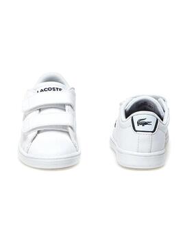 Zapatillas Lacoste Carnaby Evo Blanco Para Niños