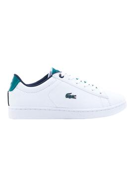 Zapatillas Lacoste Carnaby Evo Junior Blanco Niño