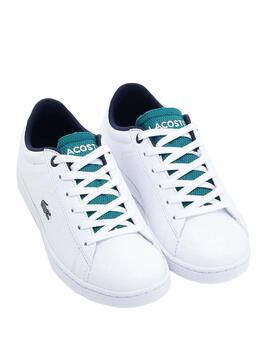 Zapatillas Lacoste Carnaby Evo Junior Blanco Niño