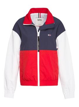 Cazadora Tommy Jeans Color Block Mujer