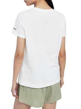 Camiseta Ecoalf Belen Patch Blanco Para Mujer