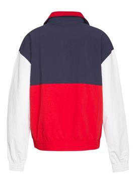 Cazadora Tommy Jeans Color Block Mujer