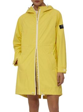 Impermeable Ecoalf Picton Amarillo Para Mujer