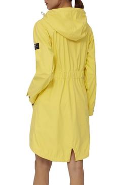 Impermeable Ecoalf Picton Amarillo Para Mujer