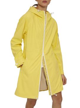 Impermeable Ecoalf Picton Amarillo Para Mujer