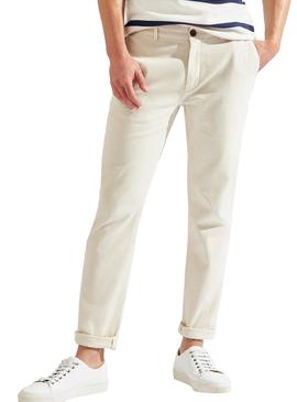 Pantalon Hackett Chino Beige Hombre