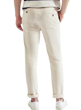 Pantalon Hackett Chino Beige Hombre
