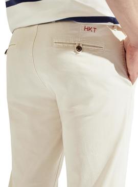 Pantalon Hackett Chino Beige Hombre