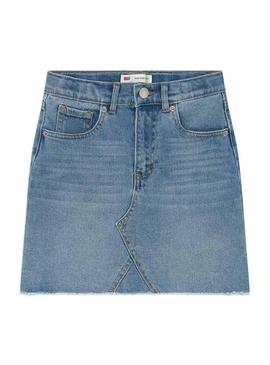 Falda Vaquera Levis Hoboken Azul Para Niña