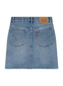 Falda Vaquera Levis Hoboken Azul Para Niña