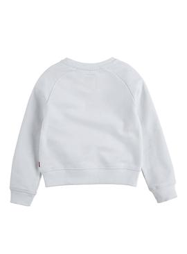 Sudadera Levis Item Logo Blanco Para Niña 