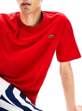 Camiseta Lacoste Live Paris Rojo Para Hombre