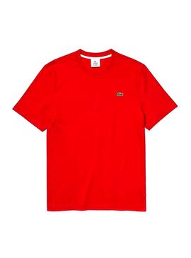 Camiseta Lacoste Live Paris Rojo Para Hombre