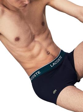 Pack Calzoncillos Lacoste Casual Marino Hombre