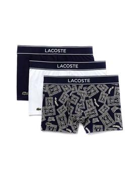 Pack 3 Boxers Lacoste Cortos Casual Para Hombre