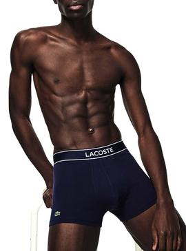 Pack 3 Boxers Lacoste Cortos Casual Para Hombre