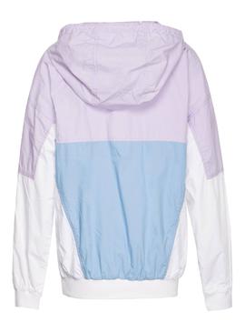 Cazadora Tommy Jeans Retro Color Block Lila