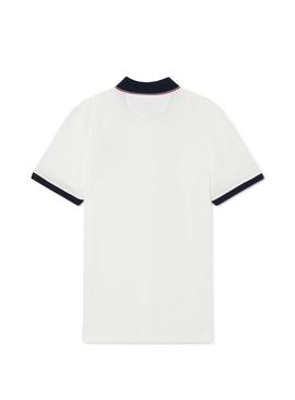 Polo Hackett London Blanco para hombre