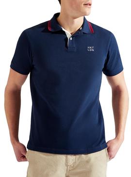 Polo Hackett Contrast Azul para Hombre