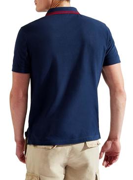 Polo Hackett Contrast Azul para Hombre