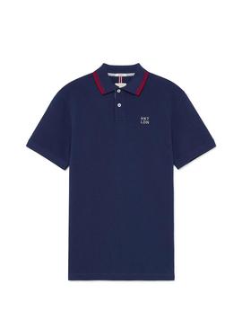 Polo Hackett Contrast Azul para Hombre