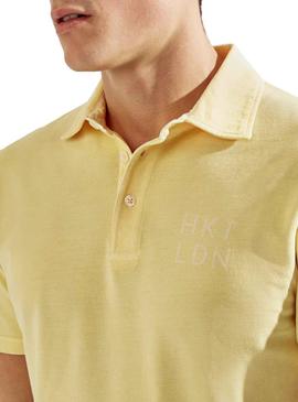 Polo Hackett Dyed Amarillo para Hombre