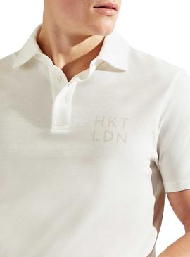 Polo Hackett Dyed Blanco para Hombre