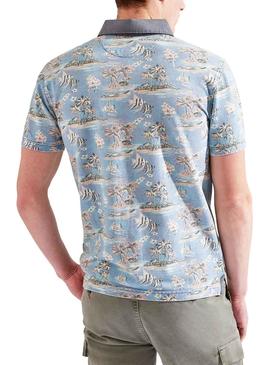 Polo Hackett Beach Azul Hombre