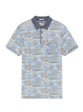 Polo Hackett Beach Azul Hombre