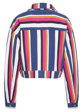 Cazadora Vaquera Tommy Jeans Stripe Multi Mujer