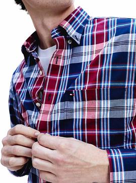 Camisa Tommy Hilfiger Midscale Azul para Hombre