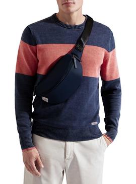 Jersey Hackett Block Stripe Azul para Hombre