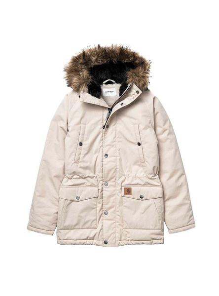 Parka Trapper Beige Para Mujer