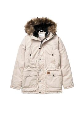 Parka Carhartt Trapper Beige Para Mujer