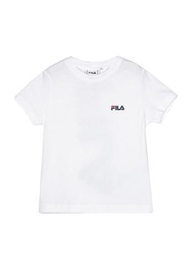 Camiseta Fila Tarlo Blanco Para Niño y Niña