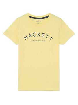 Camiseta Hackett Logo Amarillo Para Niño 