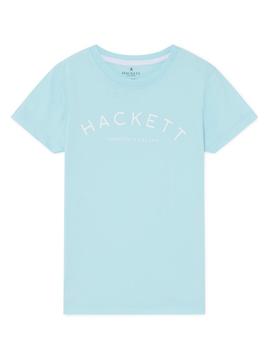 Camiseta Hackett Logo Azul Para Niño