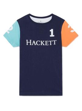 Camiseta Hackett Logo Multicolor Para Niño