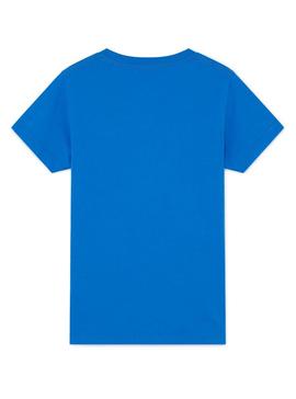 Camiseta Hackett Sail Flag Azul Para Niño