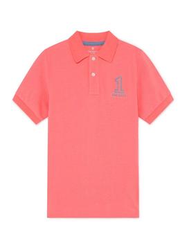 Polo Hackett New Classic Coral Para Niño