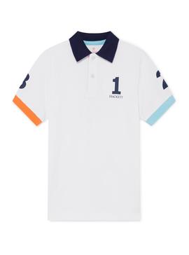 Polo Hackett Números Blanco Para Niño