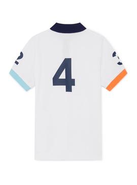 Polo Hackett Números Blanco Para Niño