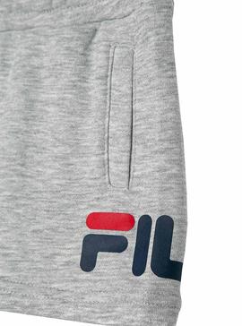 Bermudas Fila Classic Gris Para Niño