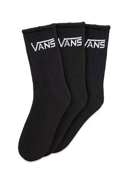 Pack Calcetines Vans Classic Crew Negro Niño Niña