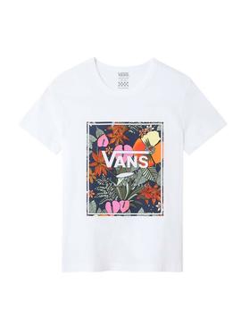 Camiseta Vans Tropic Blanco Para Niña