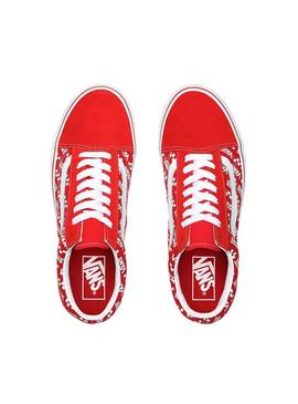 Zapatillas Vans UY Old Skool Rojo Niño y Niña