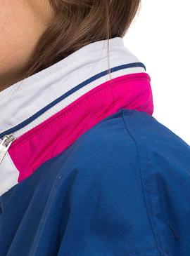 Canguro Tommy Jeans Colorblock Rosa Mujer